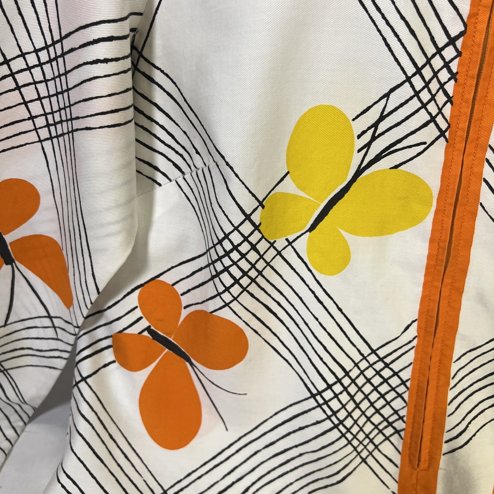 Vera Neumann Vintage Butterfly Shacket Zip Front Size 14 (See Measures) — image 5 of 8